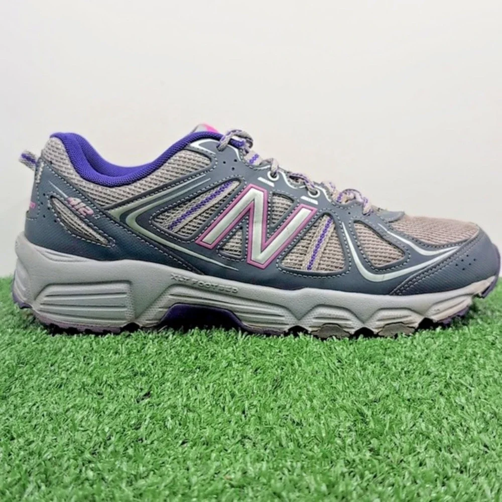 New Balance 412 v2 Shoes Women's 10 Gray Purple‎ Athletic Running Trail Sneakers